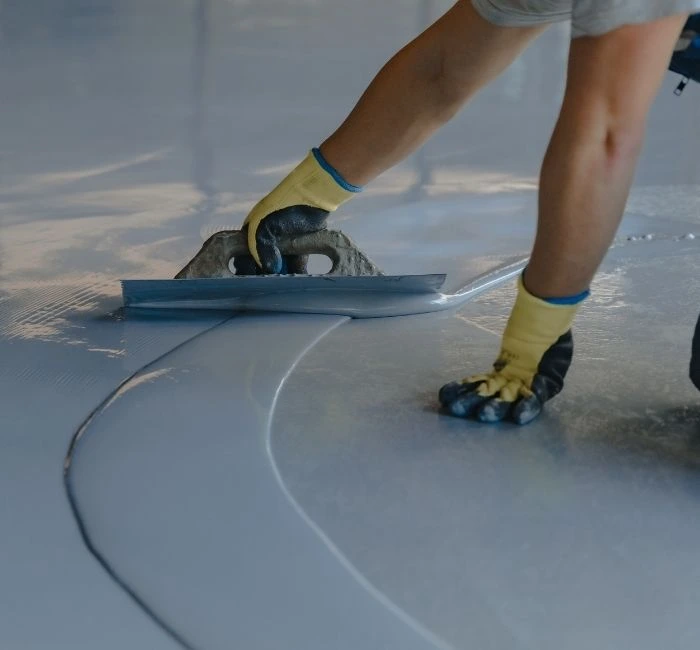 Epoxy flooring applied in a smooth seamless finish